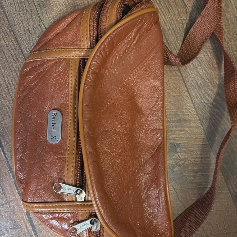 Rachel Tan Leather Men's Belt Bag
